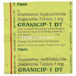 グラニセトロン  (カイトリルジェネリック),  Granicip-1 DT,　1 mg 錠　成分